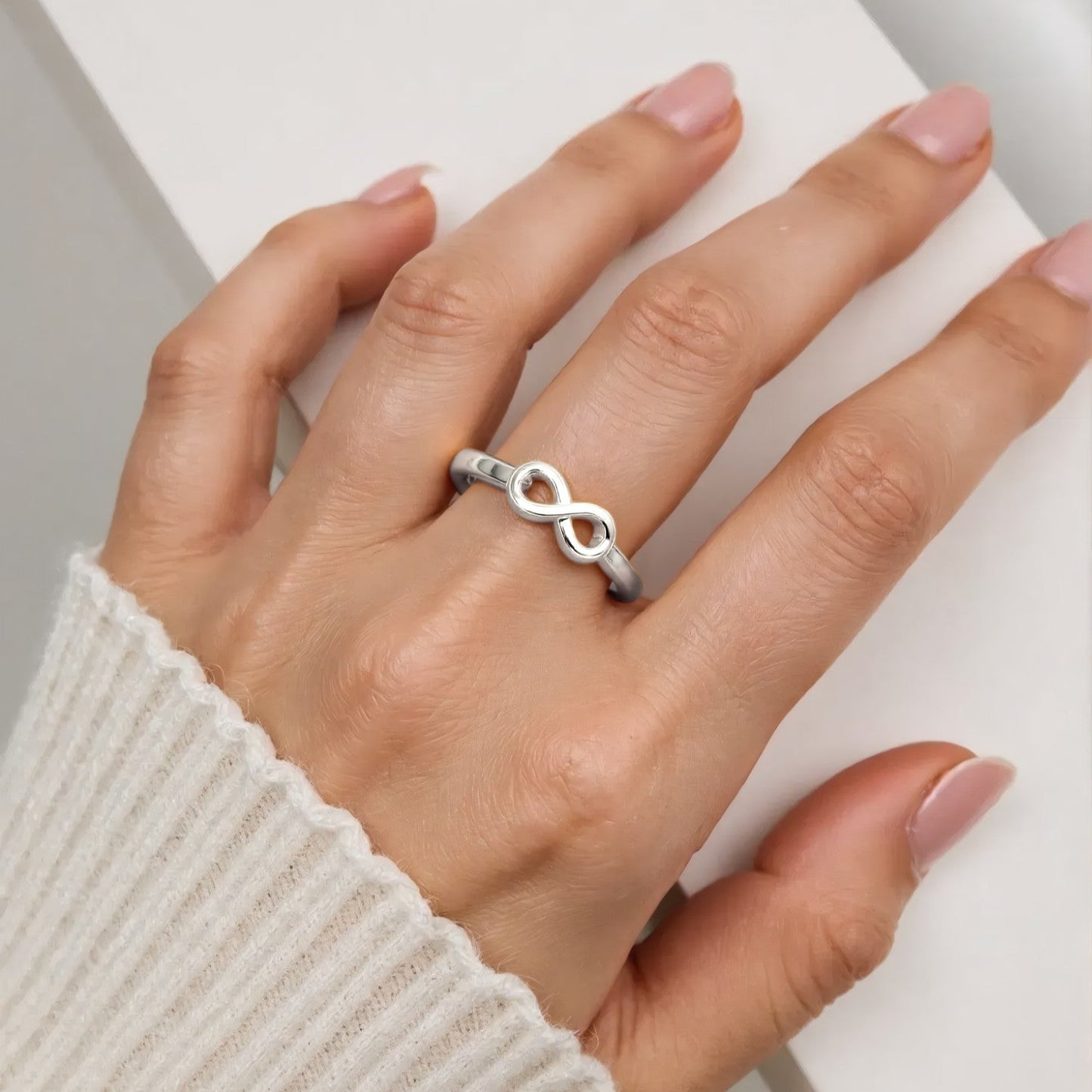 Vielring - Unendlichkeit Ring - 925 Silber - Gold