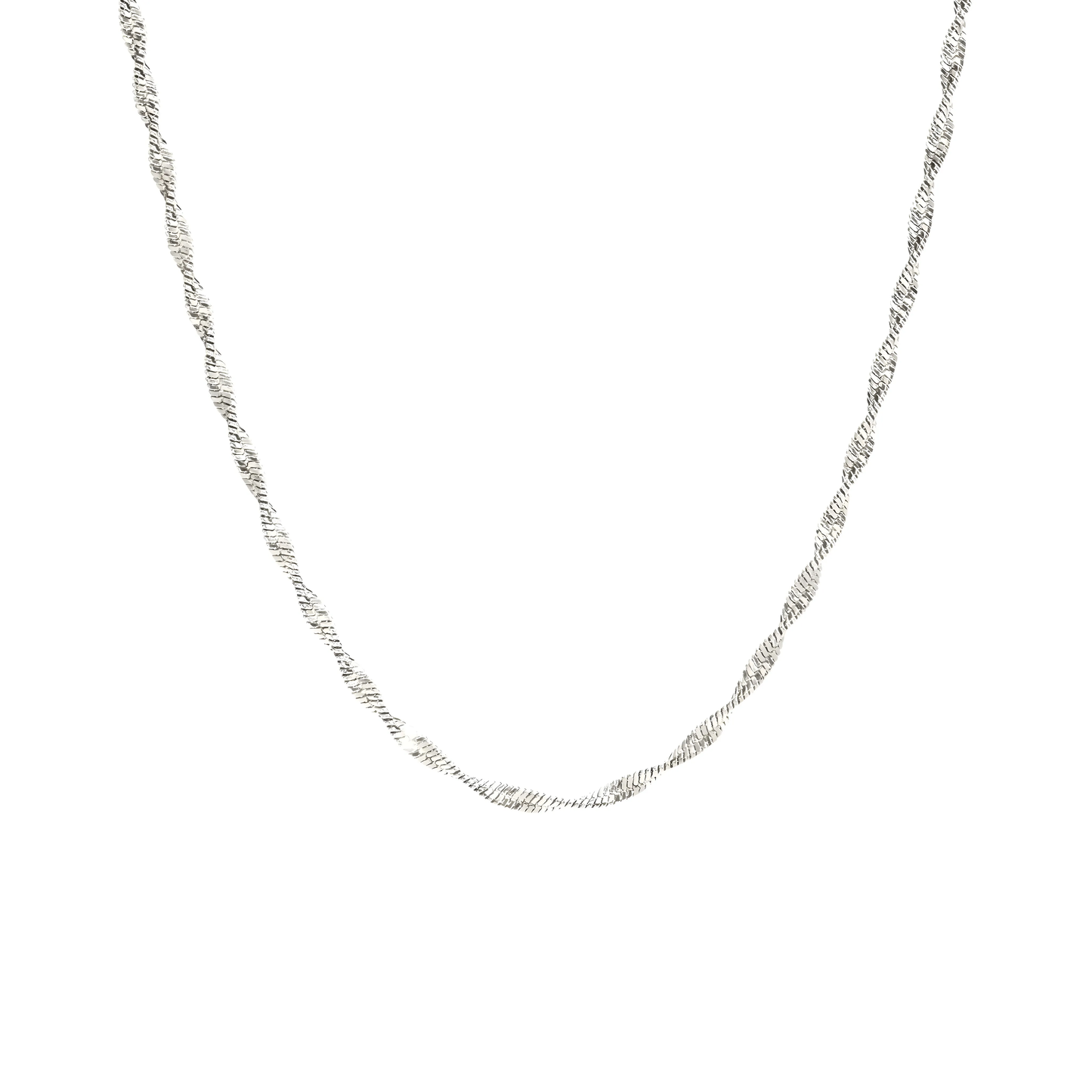 Vielring - Twisted Snake Halskette - 925 Silber - Silber