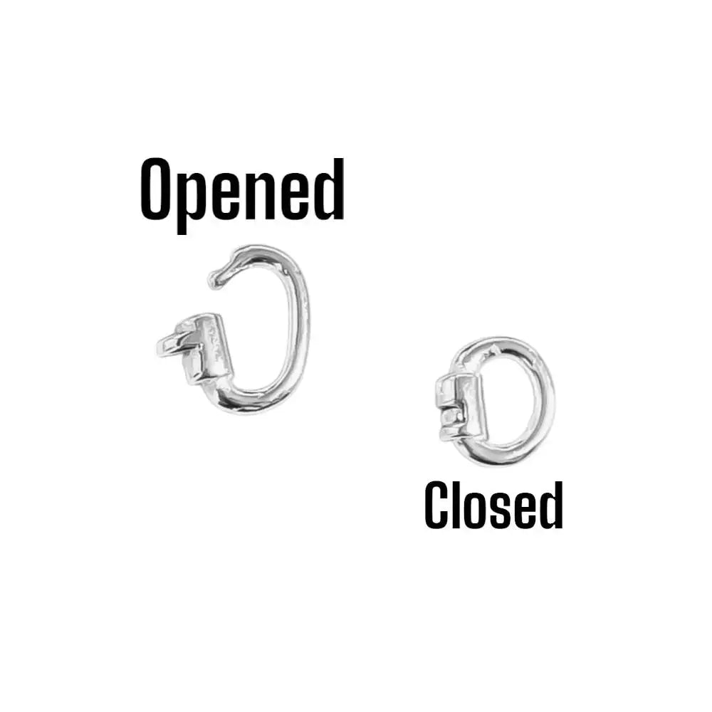 Vielring - 925 Sterling Silber Permanent Armband Verschluss - Silber