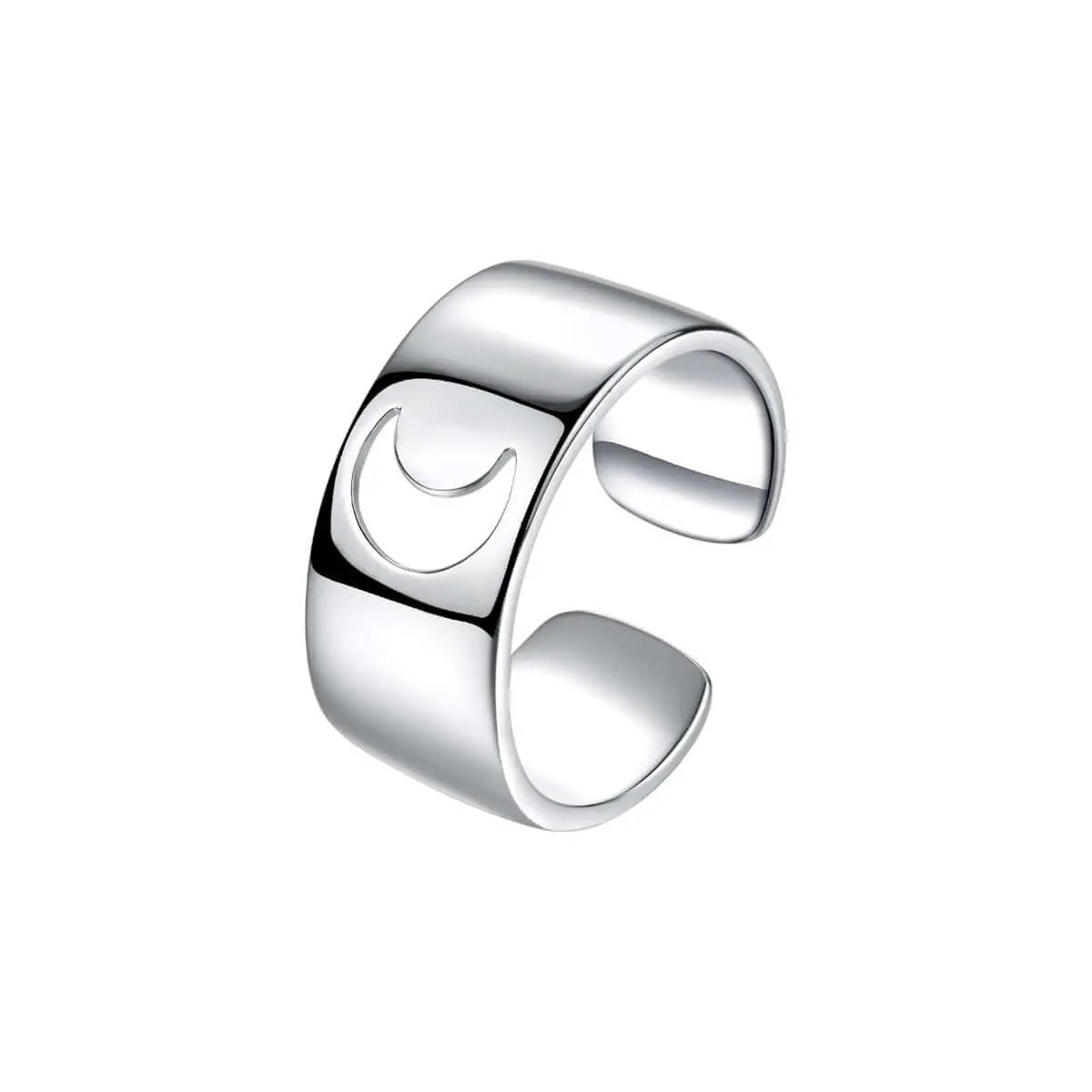Vielring - Mond Paar Ringe Silber 925 • Paar Ringe - Silber / Kupfer