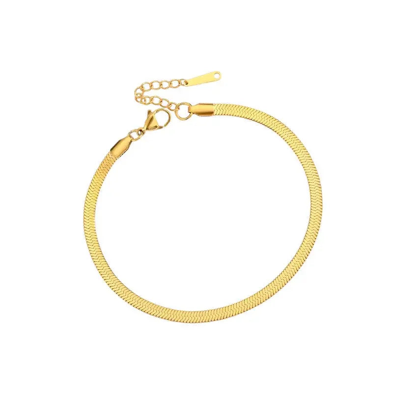 Vielring - Schlangen Fußkettchen - 925 Silber - Gold