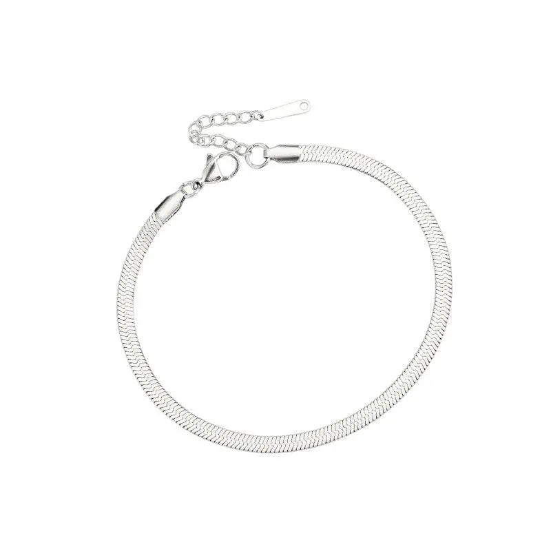 Vielring - Schlangen Fußkettchen - 925 Silber - Silber