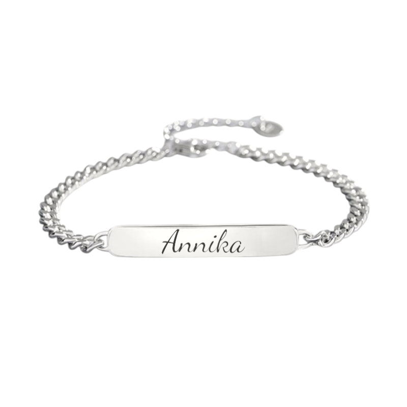 Vielring - Plättchen Armband - 925 Silber - Silber / 16 + 3 cm