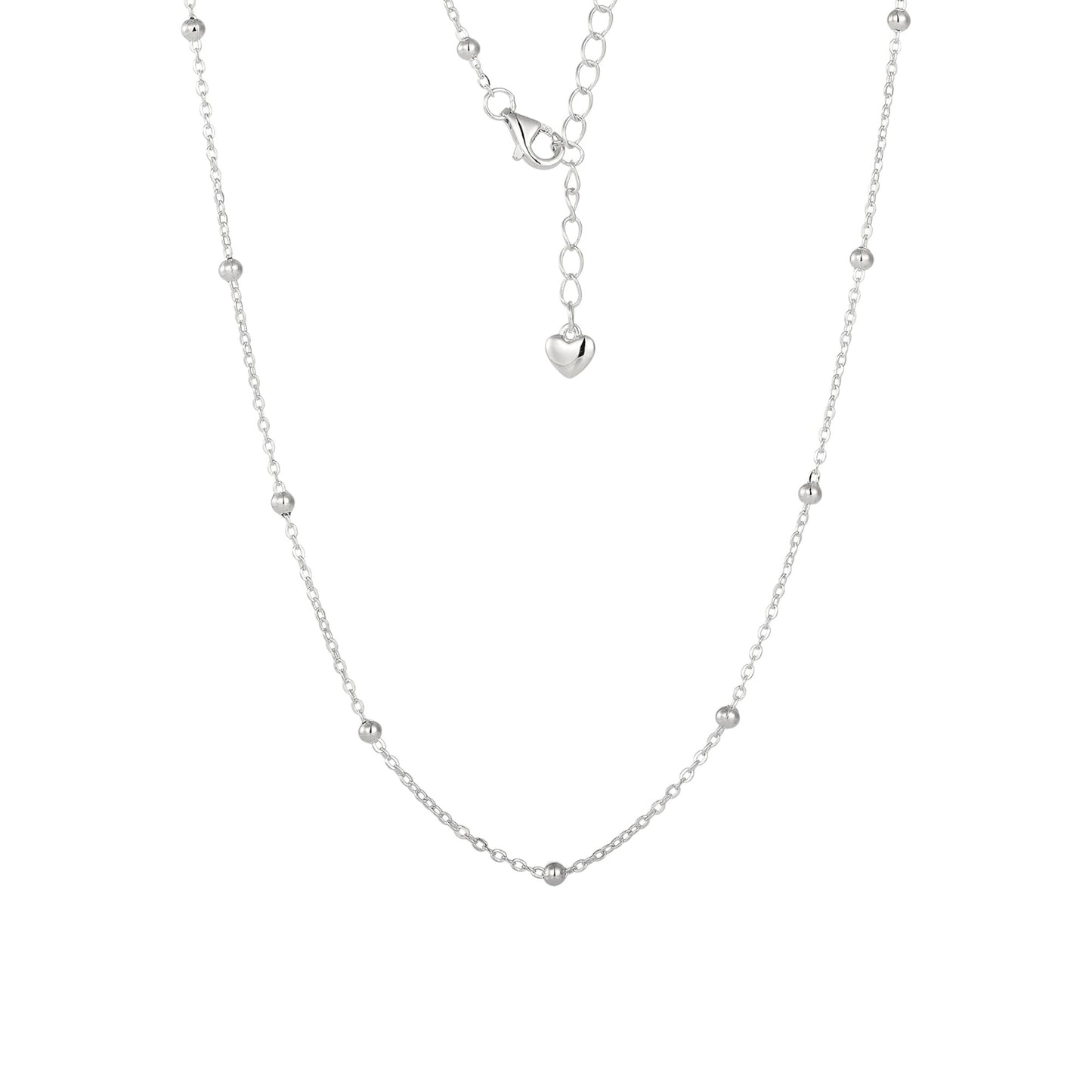 Vielring - Kleine Perlen Halskette - 925 Silber - Gold