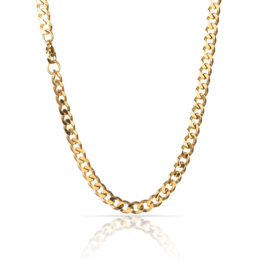 Vielring - Gliederkette Halskette - 925 Silber - Gold / 3 mm / 45 cm