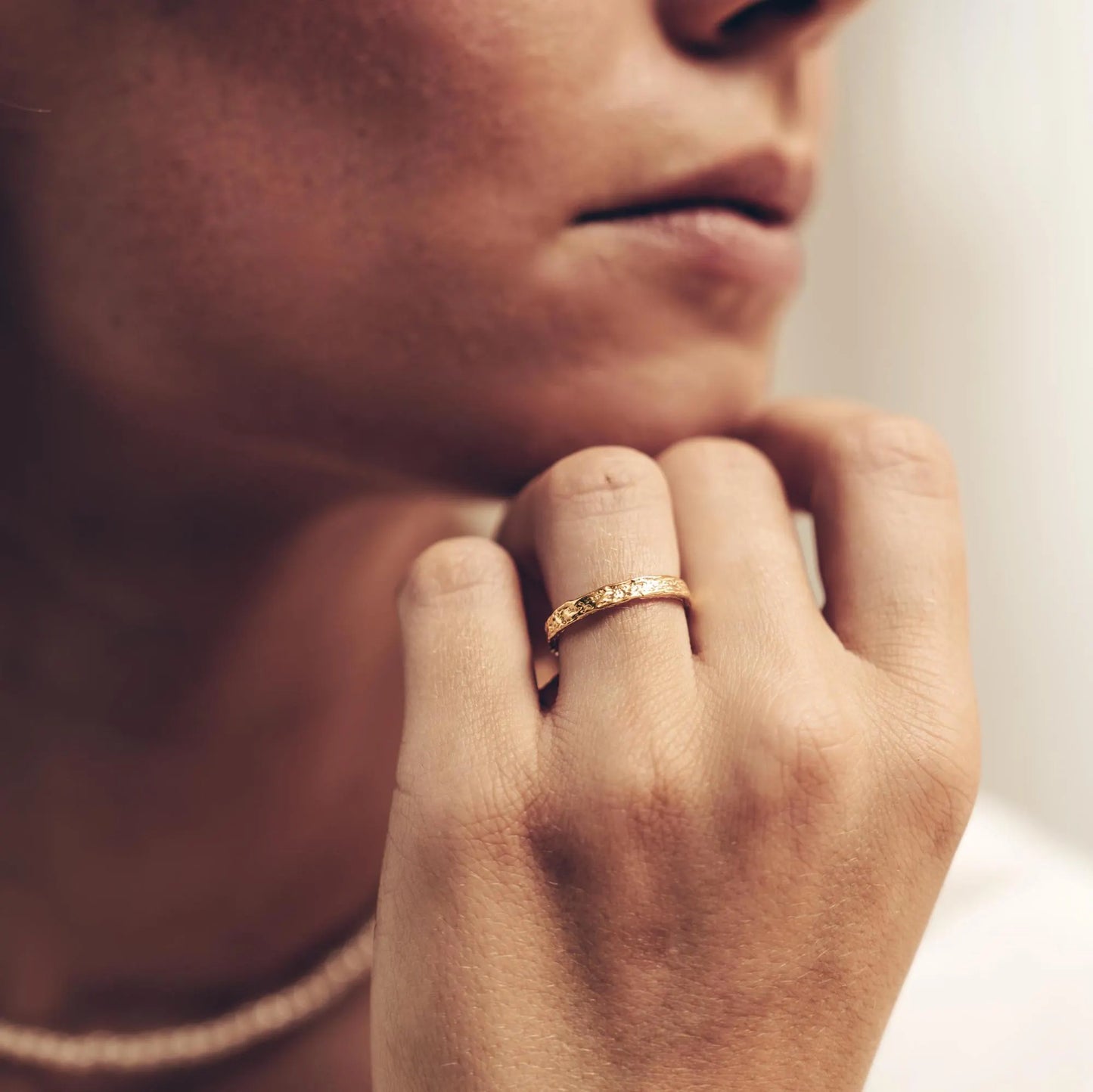 Vielring - Offener Filigraner Abstrakter Ring - 925 Silber - Gold
