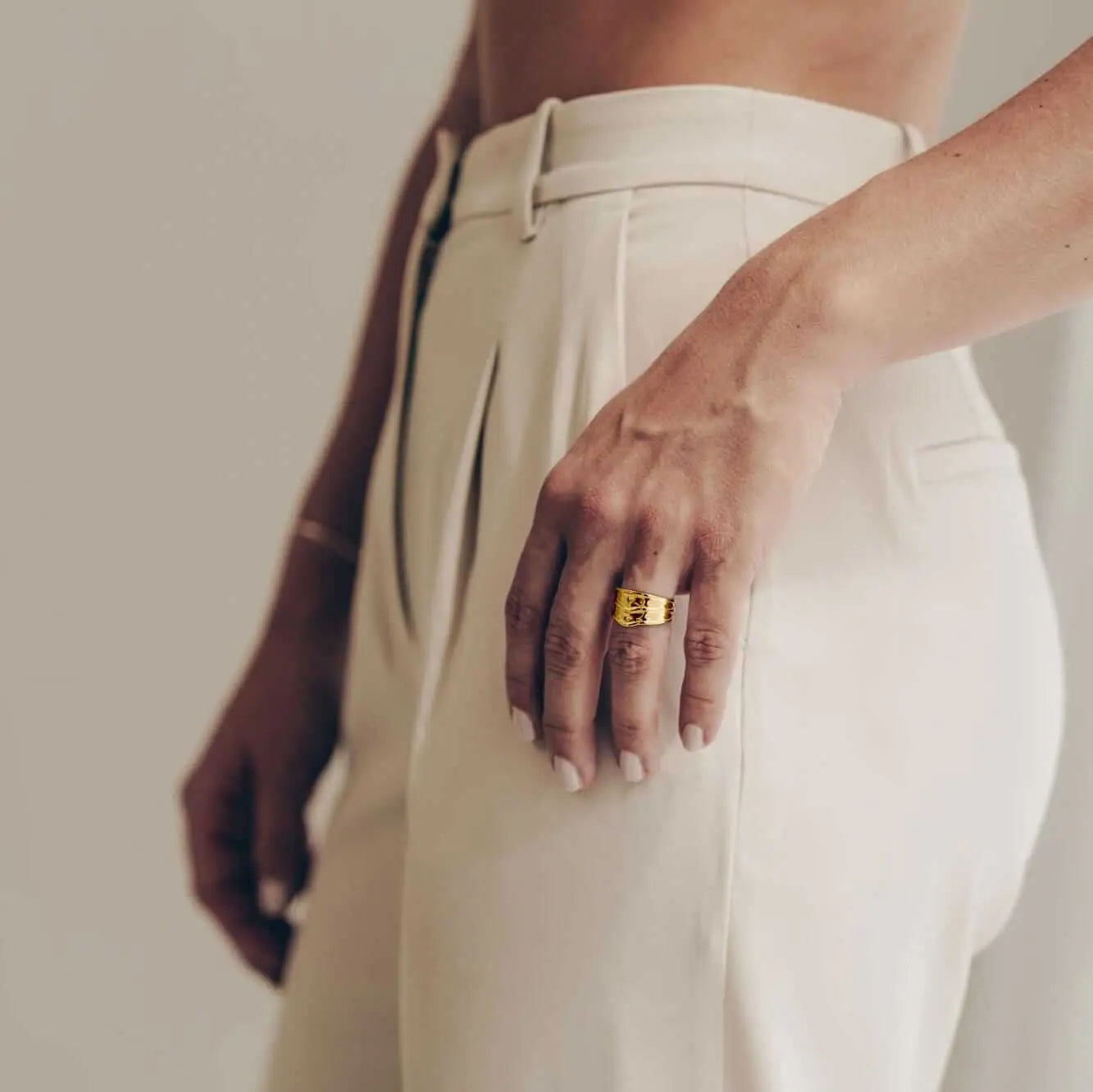 Vielring - Unregelmäßiger Ring - 925 Silber - Silber