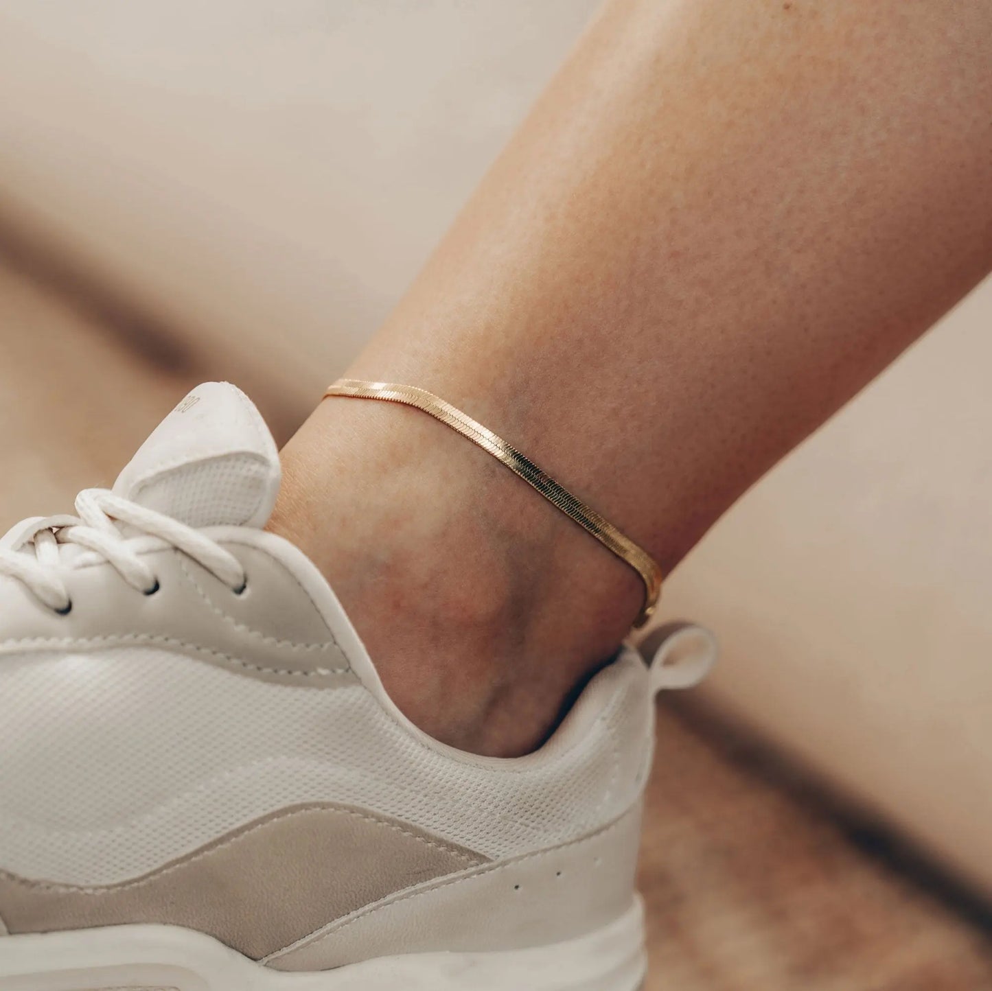 Vielring - Schlangen Fußkettchen - 925 Silber - Gold