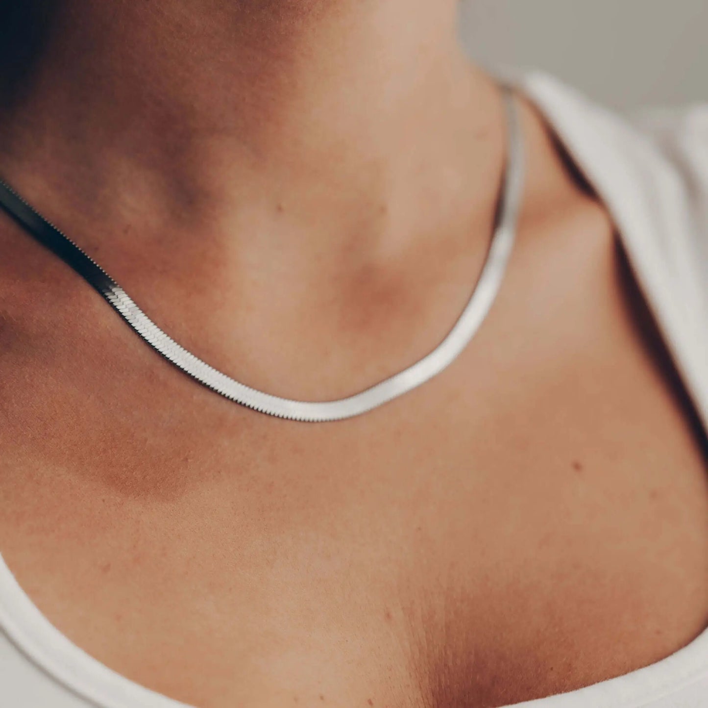 Vielring - Schlangen Halskette - 925 Silber - Gold