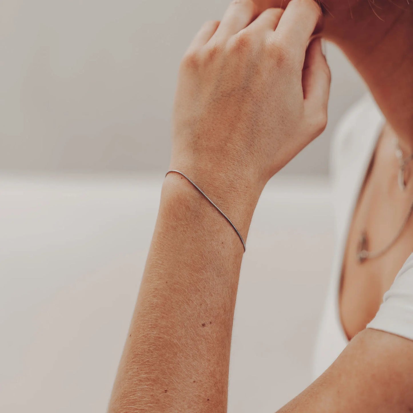 Vielring - Dünnes Armband - 925 Silber - Gold