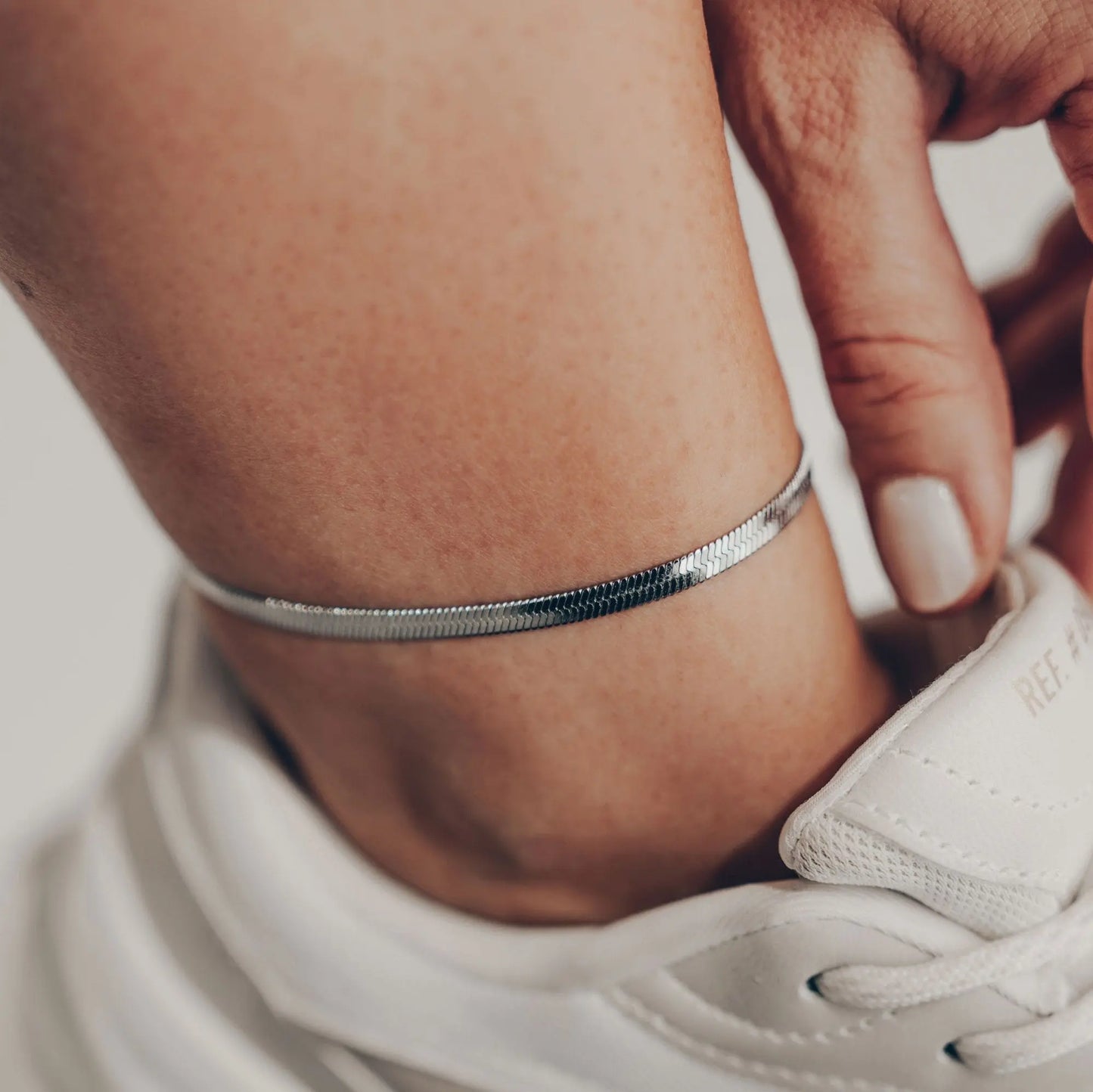 Vielring - Schlangen Fußkettchen - 925 Silber - Gold