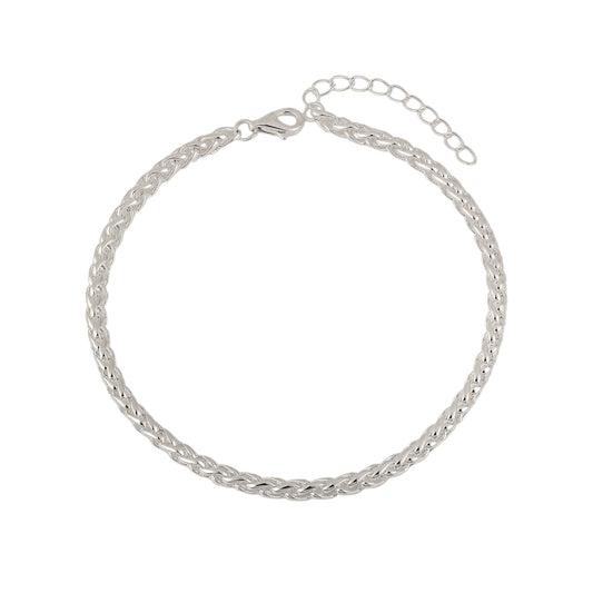 Carlo chain bracelet 6 mm - 925 silver