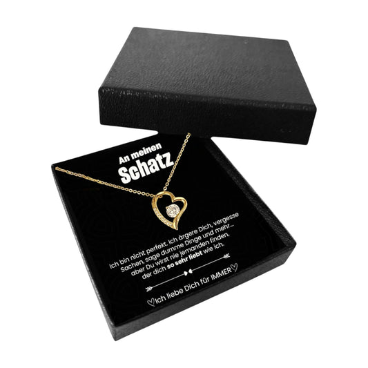 "To my sweetheart" love bow necklace - 925 silver