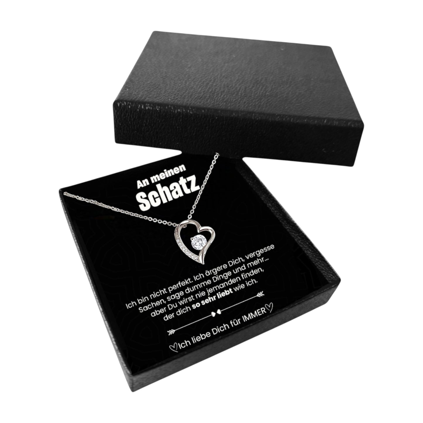 "To my sweetheart" love bow necklace - 925 silver