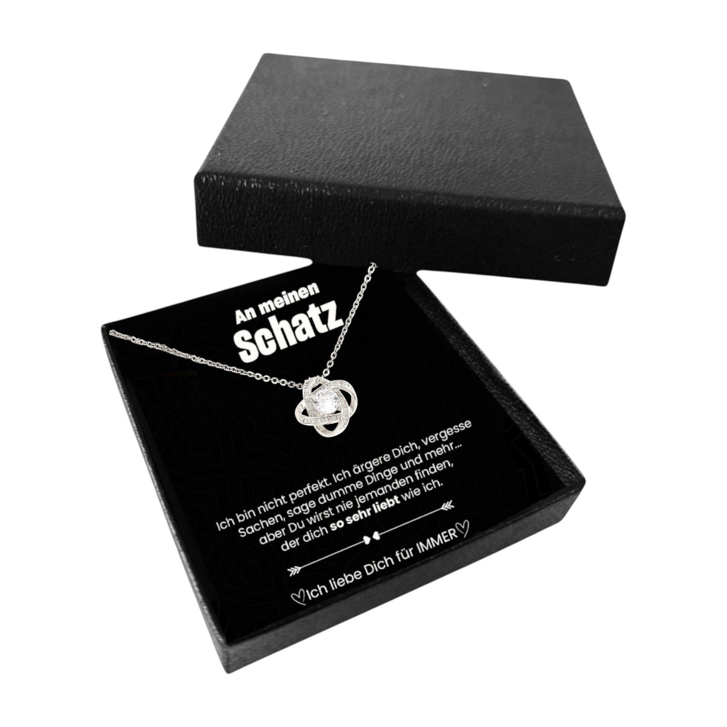 "To my sweetheart" love bow necklace - 925 silver