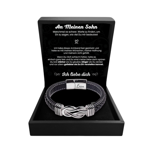"To my husband" personalized infinity bracelet
