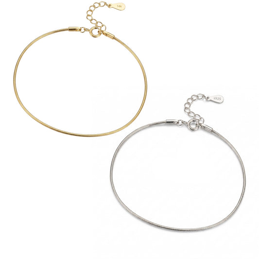 Square Zirconia Necklace - 925 Silver