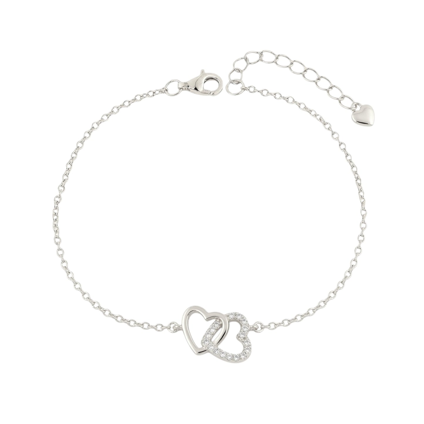 Square Zirconia Necklace - 925 Silver