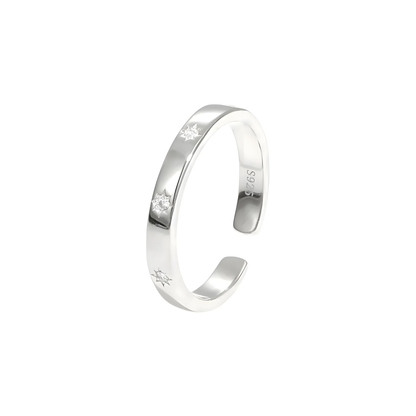 Olive green CZ ring - 925 Sterling silver
