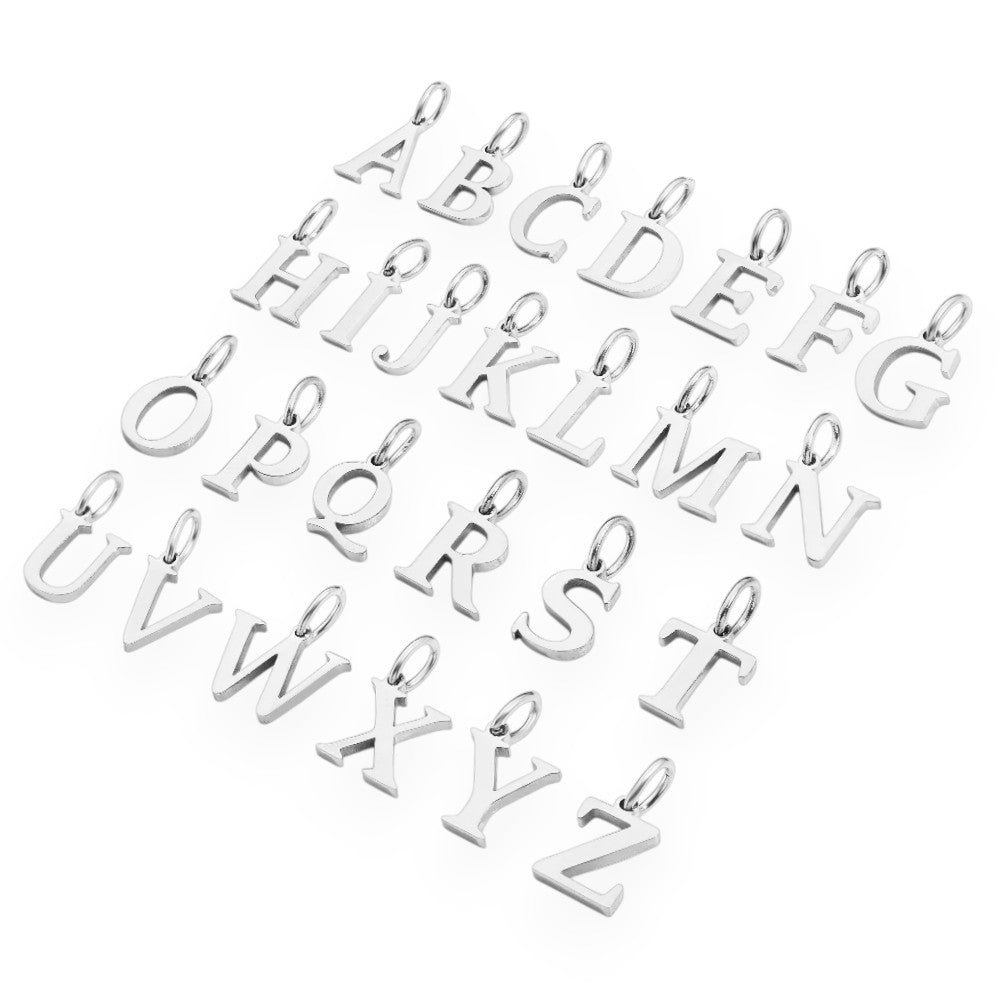 Bracelet initial pendant • 925 Sterling Silver #1