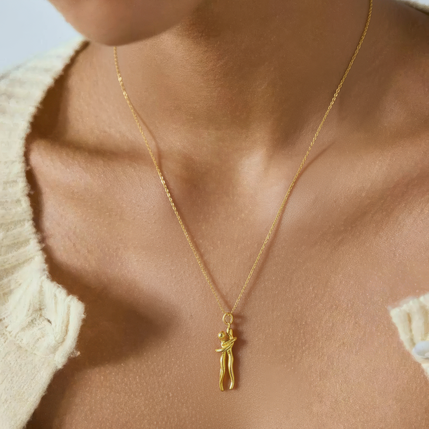 Hug Necklace 925 Sterling Silver