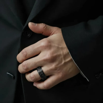 Schutzsymbol Anti-Stress-Ring – Edelstahl