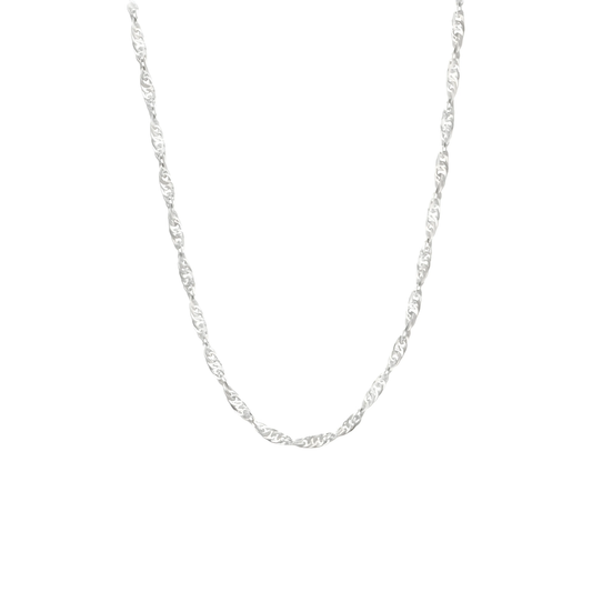 Vielring - Twisted Halskette - 925 Silber - Silber