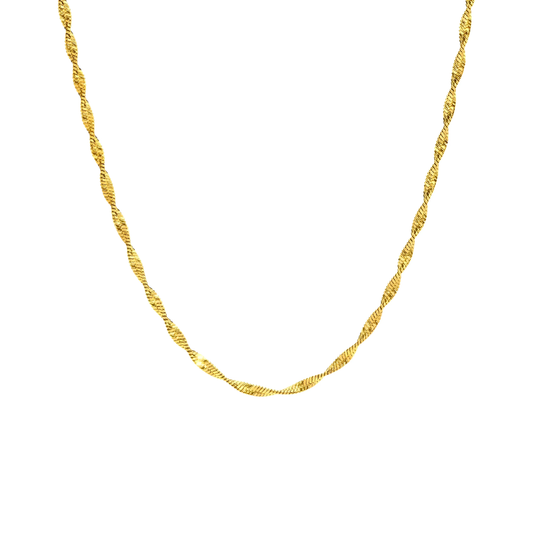 Vielring - Twisted Snake Halskette - 925 Silber - Gold