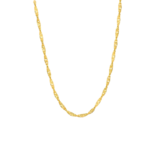 Vielring - Twisted Halskette - 925 Silber - Gold
