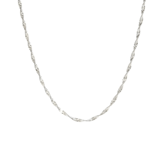 Vielring - Twisted Snake Halskette - 925 Silber - Silber
