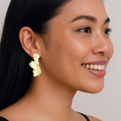 Dainty crystal hoop earrings • Zirconia crystals
