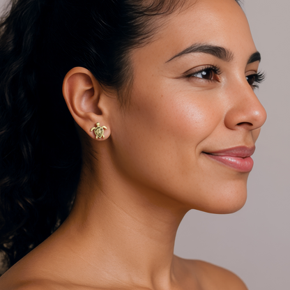 Dainty crystal hoop earrings • Zirconia crystals