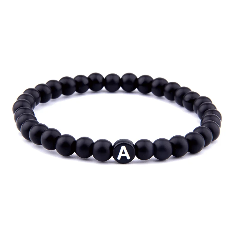 Partner bracelet for couples • Personalized with initial letter