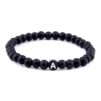 Partner bracelet for couples • Personalized with initial letter