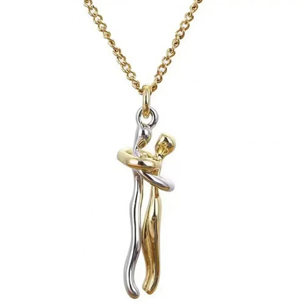 Umarmungs-Halskette 925 Sterling Silber