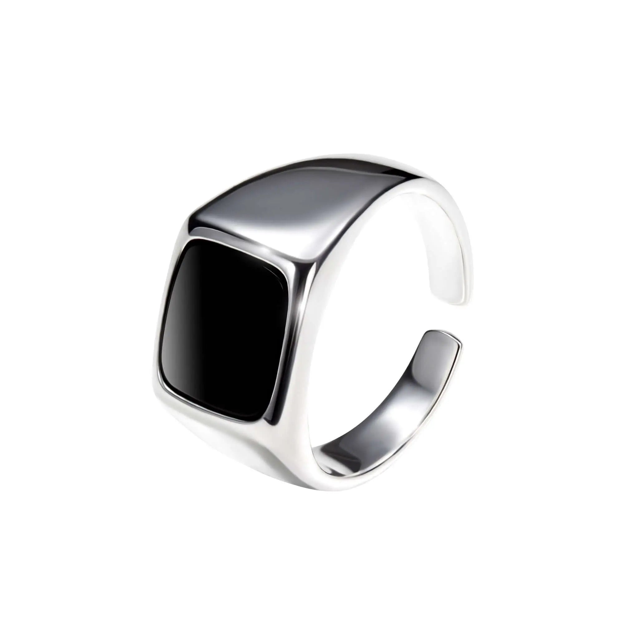 Onxy Ring ✘ Vielring - 925 Silber Schmuckmeer