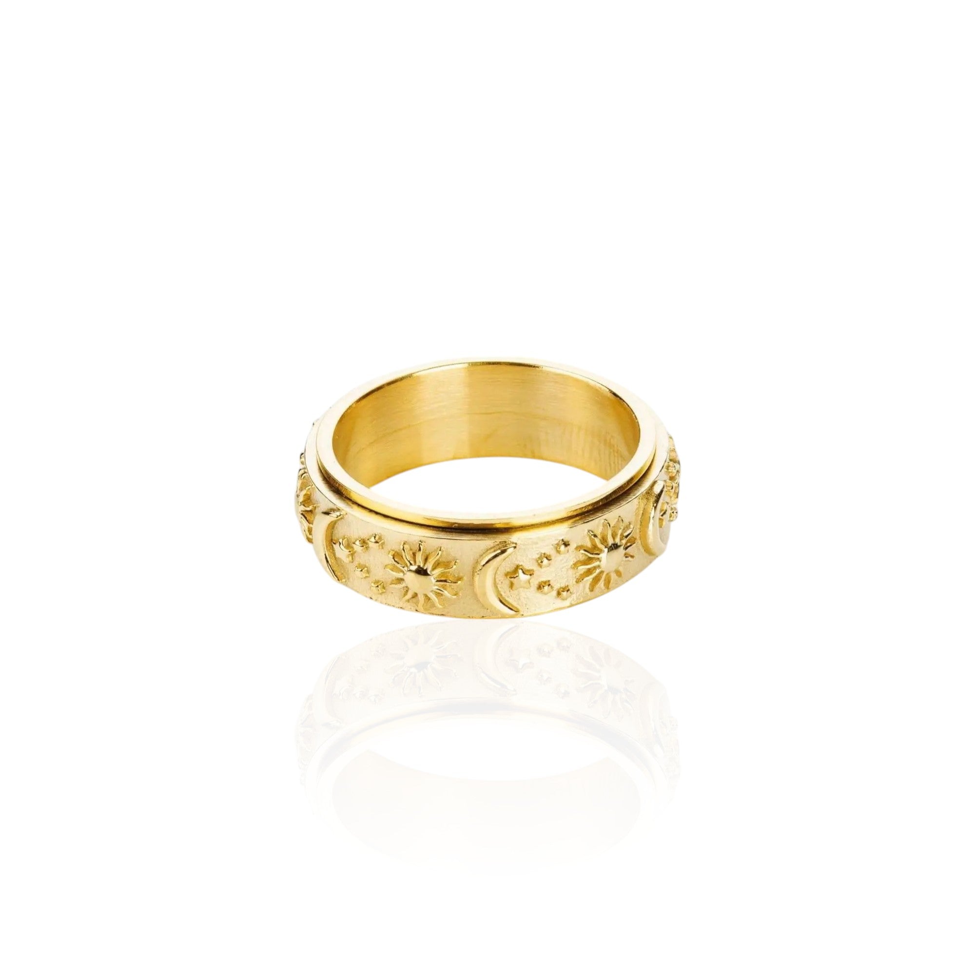 Moon Sun Ring • Rotating Ring • Anxiety Ring