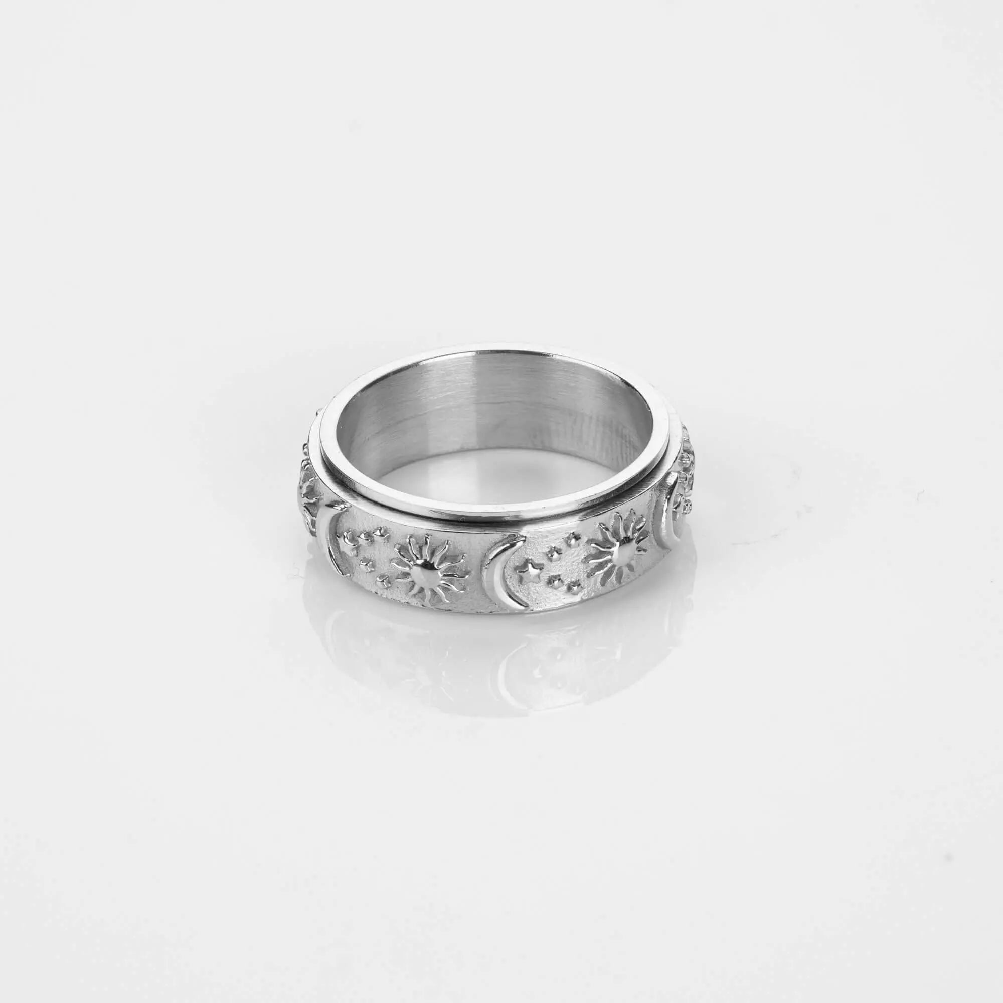 Mond Sonnen Ring • Drehbarer Ring • Anxiety RingVielringVielringMond Sonnen Ring • Drehbarer Ring • Anxiety Ring