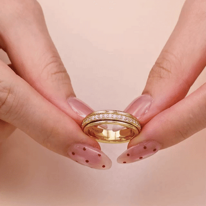 Runder Kristall Anti-Stress-Ring