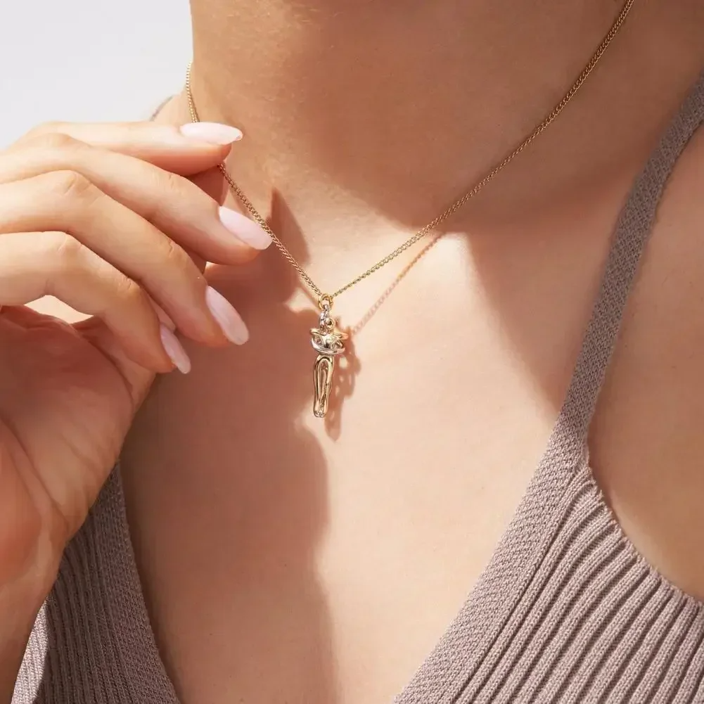 Umarmungs-Halskette 925 Sterling Silber