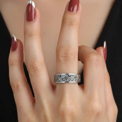Glückwolken Anti-Stress-Ring – Edelstahl