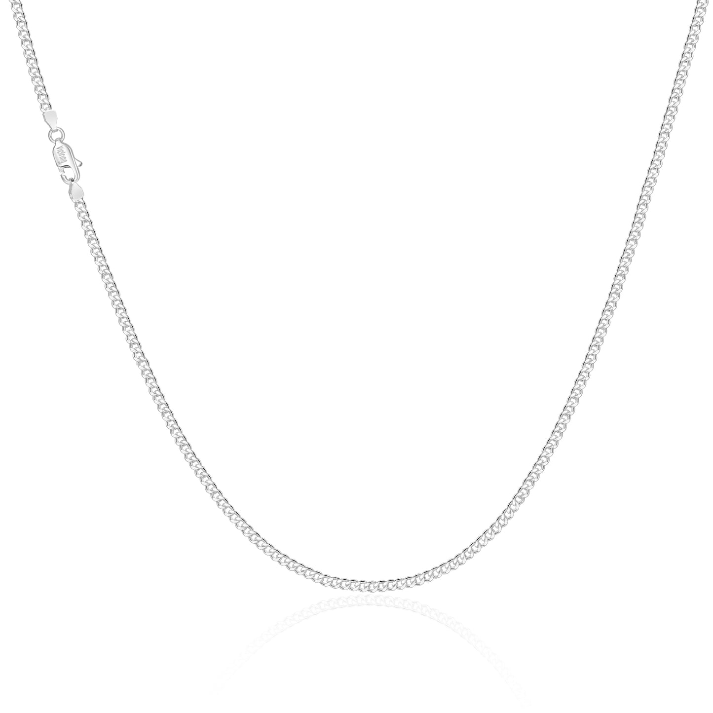 Cross Necklace Rounded - 925 Silver