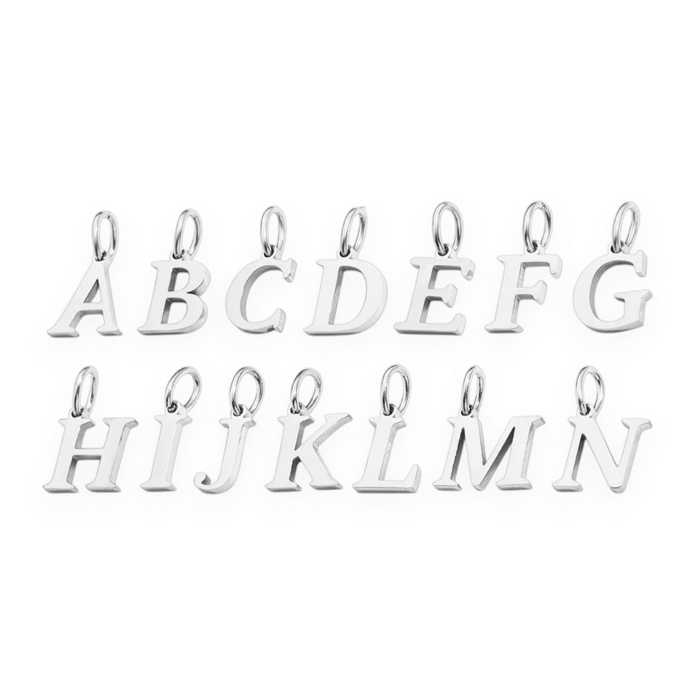 Bracelet initial pendant • 925 Sterling Silver #1