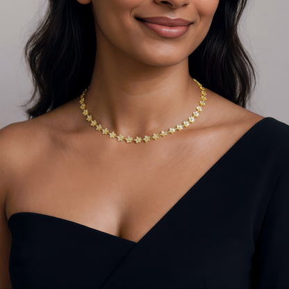 Gold Abstract Ring • 925 Sterling Silver Open Ring