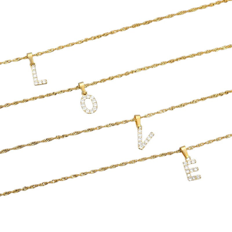 Gold-plated initial letter ring • 925 Sterling Silver