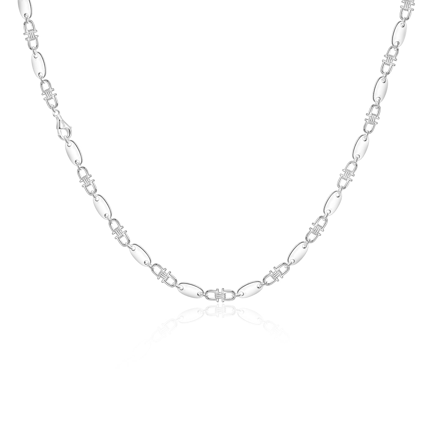 Plate chain 6mm - 925 silver