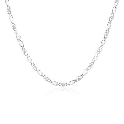 Plate chain 6mm - 925 silver