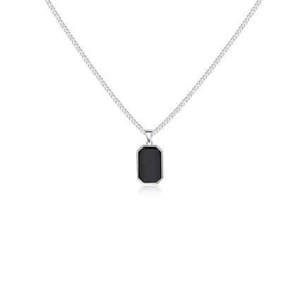 Onxy Necklace - 925 Silver