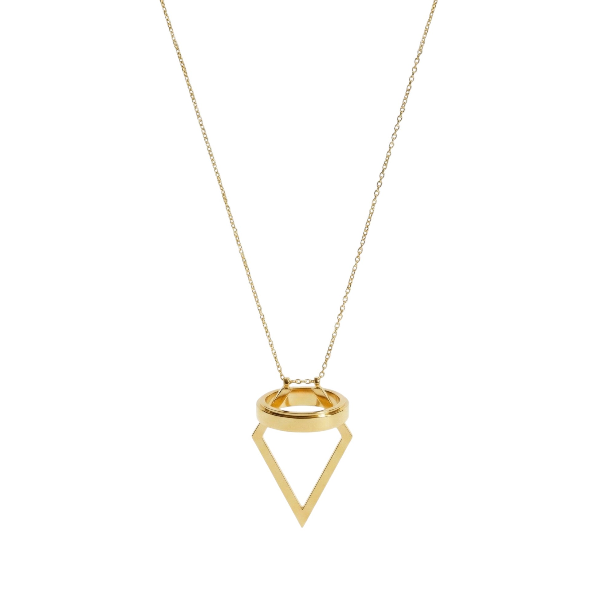 Vielring - Ring Keeper Halskette Geometrisch - Edelstahl - Gold