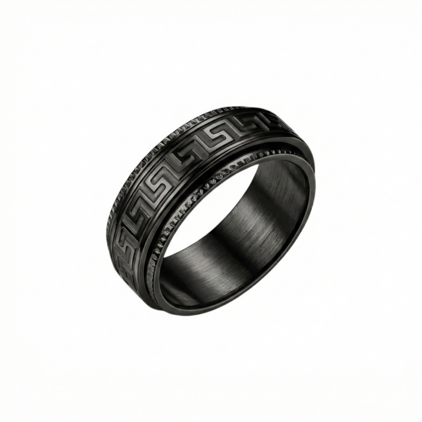 Moon Sun Rotating Ring - Stainless Steel